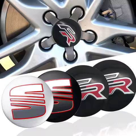 4Pcs 56mm Car Styling Wheel Center Cap Hub Stickers For SEAT Ibiza 6j Leon Mk1 Mk2 Cupra FR Racing A