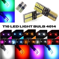 24 SMD LED Car T10 Led Light Bulb 4014 Chip License Plate Lights Signal Reverse Lampu Motor Kereta
