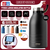 Tyeso Tumbler Thermos With Handle 1500ml/1900ml Large Vacuum Insulated Thermos Water Bottle For Hot&