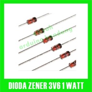 Diode Zener 1W 3V6 3.6V 1N4729A IN4729A 1N4729 IN4729 1 Watt DO-41