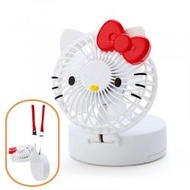 SANRIO - (Hello Kitty) 日本Sanrio公仔頭可愛風扇 掛頸/座枱 電池/USB x 1個
