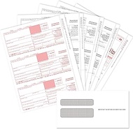 1099 NEC Tax Forms 2025 with Envelopes, 1099 NEC Tax Form Kit– Great for Accounting, 25 Self Seal En