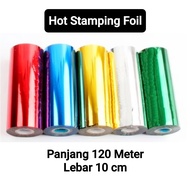 Hot stamping foil hot print cover buku