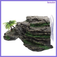 Decoration Turtle Tortoise Ramp Fish Landscape Basking Aquarium Decorations for 18x17x7cm Grey kenai