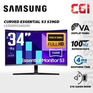 Samsung 32" LS32D390GAEXXS VA FHD 100Hz 4ms Curved Essential Monitor