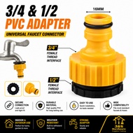 3/4X1/2 PVC Garden Bib Tap Adapter. PVC Adaptor Tap Connector 3/4" With 1/2" Thread Reducer