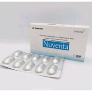 NUVENTA CAPSULE OF MECOBALAMIN, ALPHA LIPOIC ACID, VITAMINS AND MINERALS 30's CAPSULE. exp 9/2024