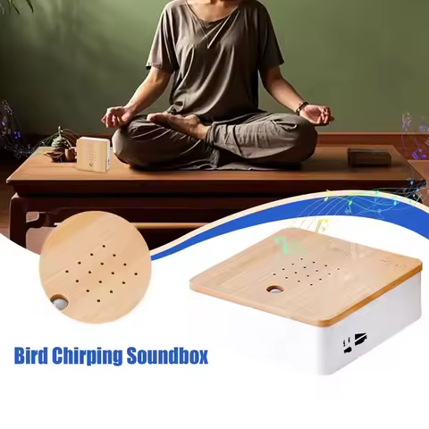 Bird Chirping Sound Box Compact Bird Sound Machine Realistic Audio Indoor Ambient Noise for Home Bed