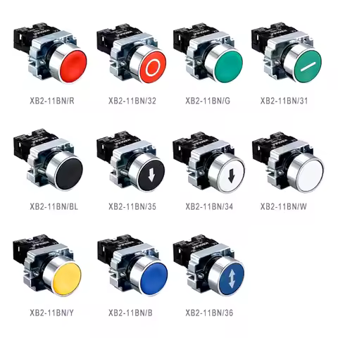 22mm Instantaneous Push Button Emergency Stop Switch Rotary Switch 10A 240V~3A Round NC/NO XB2-BA31 