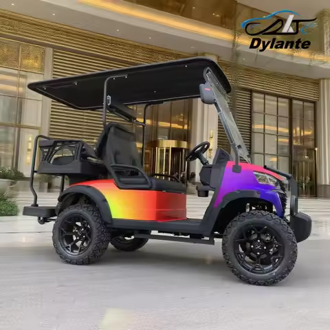 Street Legal Electric Golf Cart Scooter Go Kart Adult Touring Classic Solar Golf Cart Double Wishbon