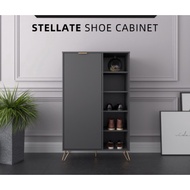 Stellate Series 3Ft Shoe Cabinet With Door Kabinet Kasut Shoe Rack Cabinet Kasut Rak Kasut Bertutup - 1881-DGY