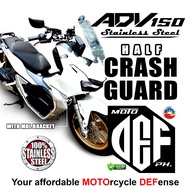 ⭐HONDA ADV 150 HALF CRASH GUARD STAINLESS STEEL CRASHGUARD ADV150 MOTORCYCLE ARMOR MOTO DEF