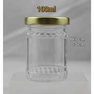 [117pcs] 100ml Glass jar/wedding gift jar / event door gift/balang  kaca kecil/bekas kaca 燕窝罐 /食品罐.