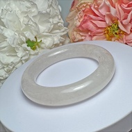 No.222 High Ice Transparent White Strawberry Color Round Bracelet Inner Diameter 57mm Ring Mouth She