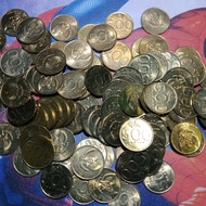 koin 500 rupiah melati kecil kuning kinclong sudah dibersihkan