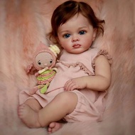 ตุ๊กตา AnjoDoll Reborn ขนาด 21 นิ้ว ตุ๊กตา Tutti ทาสีเหมือนจริง พร้อมผมสีน้ำตาล ตุ๊กตา Reborn Muñeca