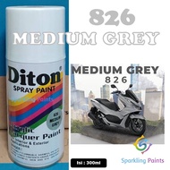 MESIN Pilox Diton Medium Grey 826 300ml Grey Color Motorcycle Car Rim Engine Helmet