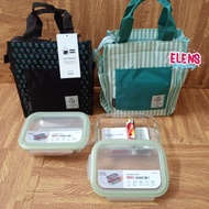 Lock n Lock lunch box glass kaca with bag Berkualitas