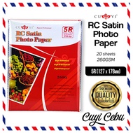 5 Pck Cuyi Rc Satin 5R Photo Paper 260gsm- Cuyi Cebu