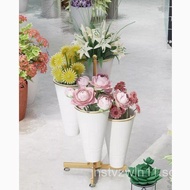 Large Flower Shop Multi-layer Flower Stand Flower Shop Shelves Wrought Iron Flower Stand Flower Disp