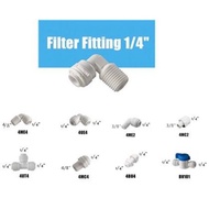 Water Filter Fitting Connector For RO tube 9.5mm / 3/8"