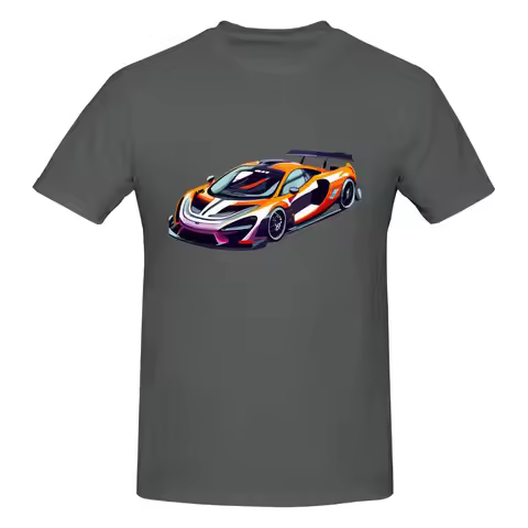 Funny McLaren Senna GTR- Cartoon Design Promotion Men's Printed T-Shirt Unisex T shirtClothes Men