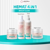 ASLEY Bright Glow 4-in-1 Savings Package - 100ML Facial Wash and 100ML Toner Variants