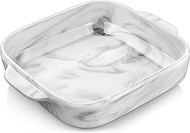 Baking Dish, MALACASA Square Lasagna Pan, 8.5 x 8.5 inch Baker,Deep Casserole Dish for Cooking, Kitc