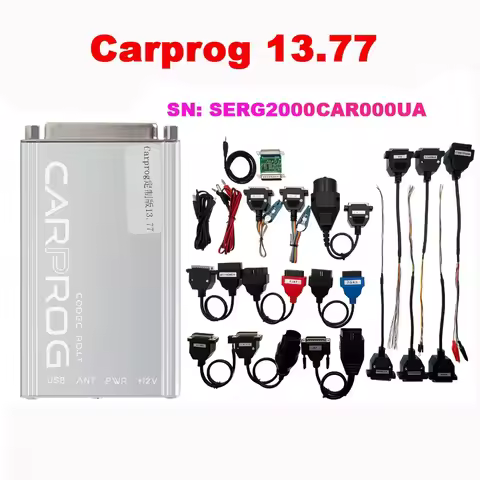 Online Carprog 13.77 SERG2000CAR000UA ECU Chip Tuning 21 Full Adapters Free Keygen For Airbag/Radio/
