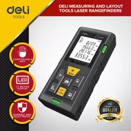 Deli Laser Rangefinders/Meteran Laser Digital 40/60/80/100 m Akurat DL41XX /Alat Perkakas