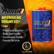 Monsil Antifreeze OAT Coolant G12+ Radiator Coolant 1L Honda Toyota Nissan Perodua Proton Hyundai Ki