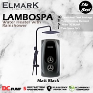 ELMARK LAMBOSPA BOOSTER DC INVERTER PUMP WATER HEATER W/ RAINSHOWER