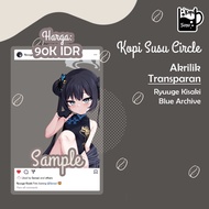Akrilik Anime Tranpsaran Karakter: Ryuuge Kisaki Blue Archive