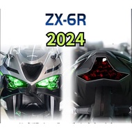 Suitable for ZX-6R Headlight Stickers, ZX6R Motorcycle Tail Light Color Change Protection Sticker