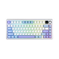 Bàn phím cơ Gaming AULA F75 Max 3 Mode (Xanh + trắng + tím) Reaper switch