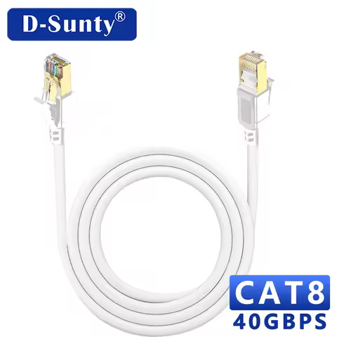 CAT8 Ethernet Cable High Speed 40Gbps 2000MHz RJ45 Patch Cord 5M 15M 30M for Router Modem PC Laptop 