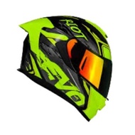 EVO HELEMT GT PRO RIOT FULL FACE DUAL VISOR IRRIDIUM LENS AND CLEAR