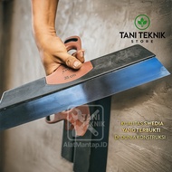Raskam T Baja Karbon 30 35cm Alat Acian Skim Coat Plamir Dinding Gagang Karet Ergonomis