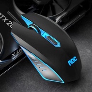 gaming mouse AOC GM130 four-button luminous gaming mouse 4D desktop laptop gaming universal mouse co