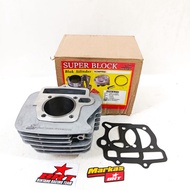 BLOCK + PAKING SET CAST IRON BRT SUPRA FIT REVO GRAND WIN C100 LEGEND ASTREA 53.40 MM