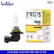 Fagis Yellow Bulb HB3 9005 12V 55W Fog Lamp Headlamp