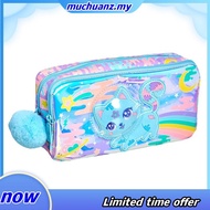 Australia Smiggle Original Children's Pencil Case Kawaii Girl Stationery Box Beautiful Black Starry 