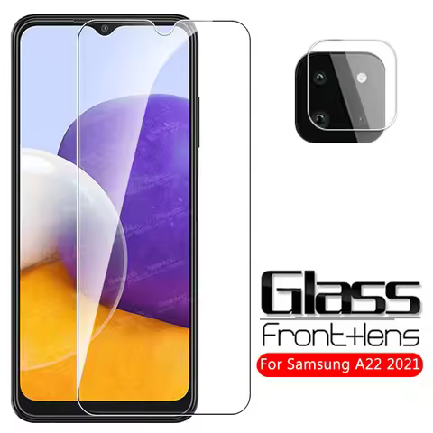 For Samsung Galaxy A22 5G Camera Glass Screen Protector Sumsung A 22 SM-A226B 6.6" Phone Cover Safet