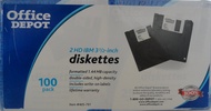 Office Depot 3.5in. Bulk Diskettes, IBM Format, DS/HD, Black, Box Of 100, 41208 Office Depot 3.5in. 