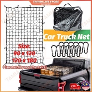 Cargo Net 120*180cm Bungee Cord 4x4 Pickup Truck Cargo Net Car Roof Rack Net Luggage Rack Net 12Hook