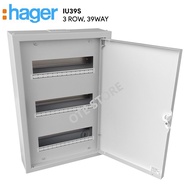 HAGER IU39S 3ROW X 13WAY IP41 METAL DISTRIBUTION BOARD (TOTAL 39WAY)