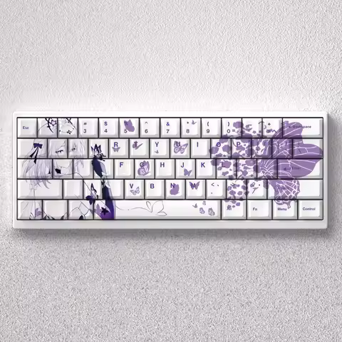 PBT Keycaps castor Anime 73/98 Keys Dye Sublimation Cherry Height Side Print Mechanical Keyboard AUL