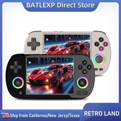 BATLEXP RETRO LAND Handheld Game Console Retro Gaming Player 4.0'' IPS Screen With 64G TF Card Pre-I