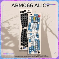 ⋌Cidoo Abm066 Three Mode Alice Mechanical Keyboard Gasket Bluetooth Knob  Rgb Wireless Gaming KWU!A