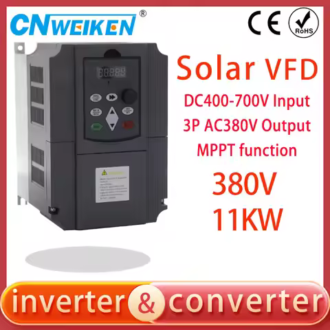 Solar 380V Variable Frequency Drive 0.75kw-11KW VFD Frequency Inverter Motor Speed Control water pum